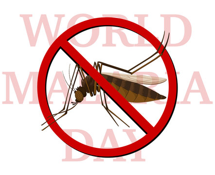 World malaria day poster with no mosquito