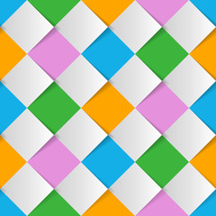 Vector Background #Harlequin Check_Colorful