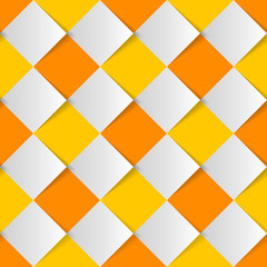 Vector Background #Harlequin Check_Orange