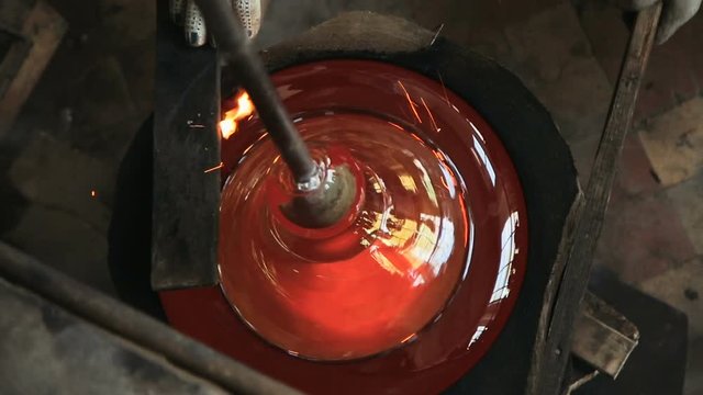 Hot forming of glass