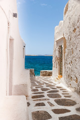 Traditional greek house on Mykonos island, Greece - 114771955
