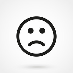 Fototapeta premium sad icon