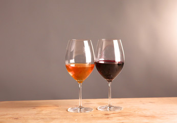 on the table a bottle of wine and a glass of