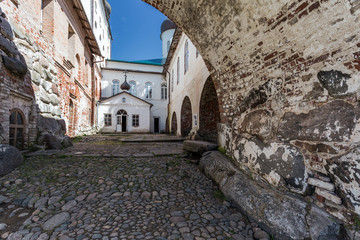 narrow street in the town