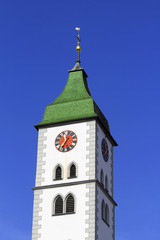 Fototapeta na wymiar Stadtpfarrkirche St. Martin in WANGEN / Allgäu