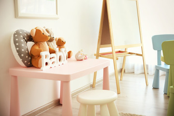 Interior of playing room