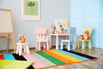 Interior of playing room