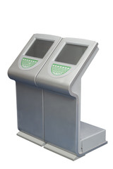 the equipment for bowling isolated on white background