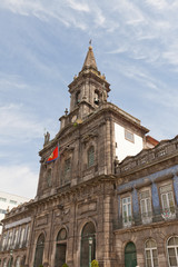 Fototapeta na wymiar Trinity Church (19th c.) in Porto, Portugal. UNESCO site