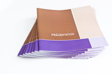 Präsentationsmappe, Broschürenstapel 