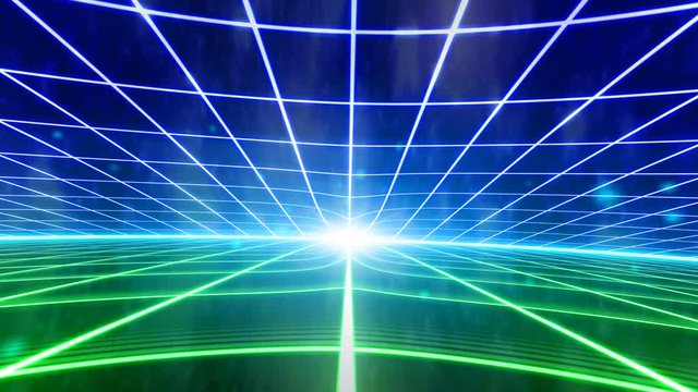Retro 80s VHS tape video game intro landscape vector arcade wireframe terrain 4k
