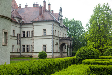 Fototapeta na wymiar View of old castle in summer