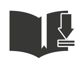 electronic book download isolated icon design