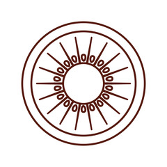 delicious passion  fruit  isolated icon design