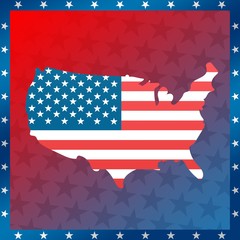 Composite image of USA