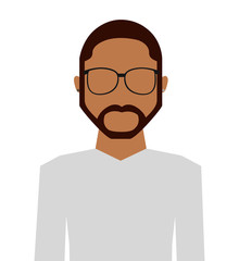 casual young man isolated icon design