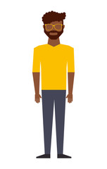 casual young man isolated icon design