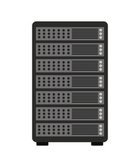 pc tower  isolated icon design