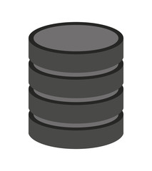 data disk isolated icon design