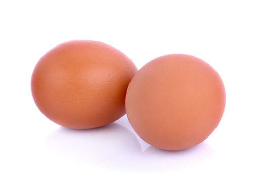  eggs isolated on white background