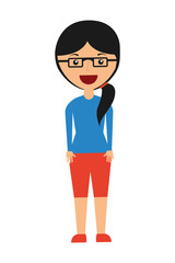 businesswoman avatar isolated icon design