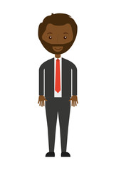 businessman avatar isolated icon design