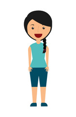 businesswoman avatar isolated icon design