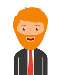 businessman avatar isolated icon design