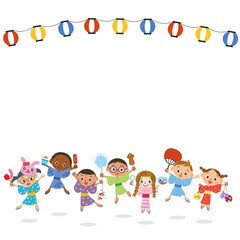 子供たちとお祭り