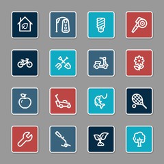 Gardening Equipment Web icons