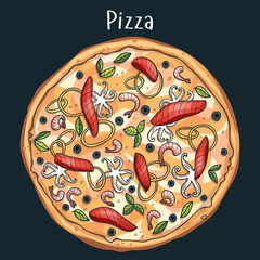 pizza seafood