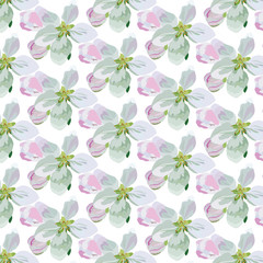 Vector Spring Floral pattern background. Flower bouquet vintage cover pattern. Flourish blossom flowers for fabrics, textile, card, wedding, invitation