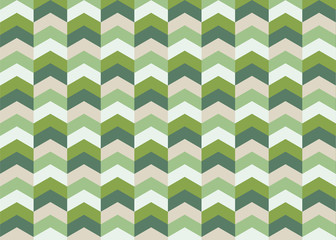 Geometric retro vintage pattern background in green. Vector