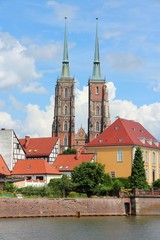 Obraz premium Ostrow Tumski, Wroclaw