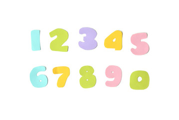 Number on white background - isolated
