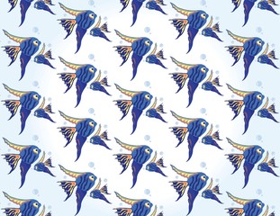 Vector Fish pattern background