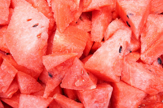 closeup red watermelon texture background