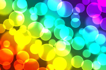 Colourful bokeh background.