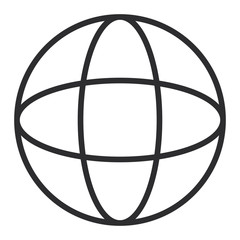 planet earth diagram icon