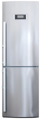 modern stainless-steel refrigerator front view