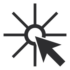 Obraz premium pointer arrow clicking icon