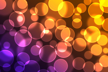 Purple-Yellow bokeh background.