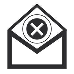 envelope with x icon