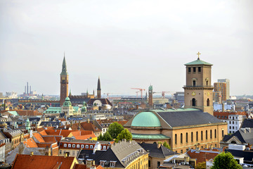 Fototapeta na wymiar Copenhagen Skyline View