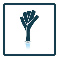 Leek onion icon
