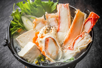 かに鍋　 Crab hot potpan Japanese food