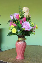  Beautiful bouquet of bright flowers