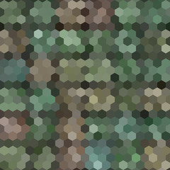 Fototapeta na wymiar Kaleidoscopic low poly hexagon style vector mosaic background