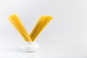 Italian spaghetti isolated