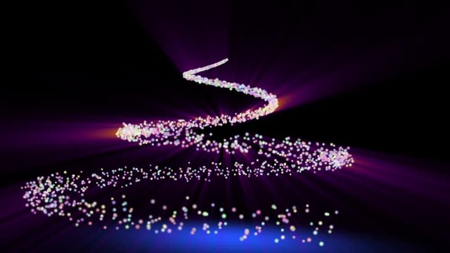 Albero di natale con particelle di luce